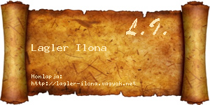 Lagler Ilona névjegykártya